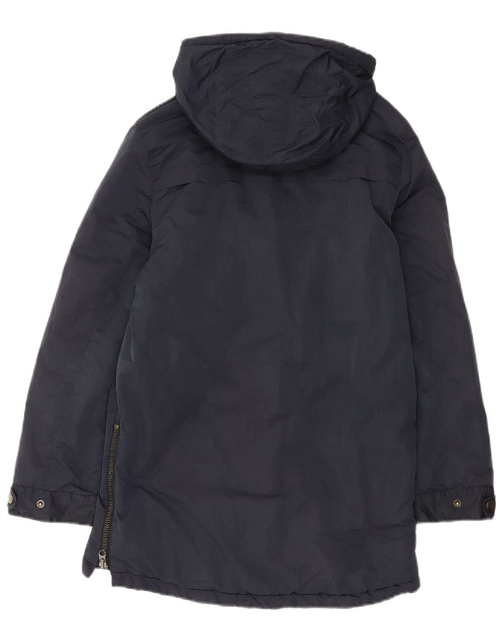 Giacca Parka con cappuccio ZARA da bambino 11-12 anni in nylon blu navy