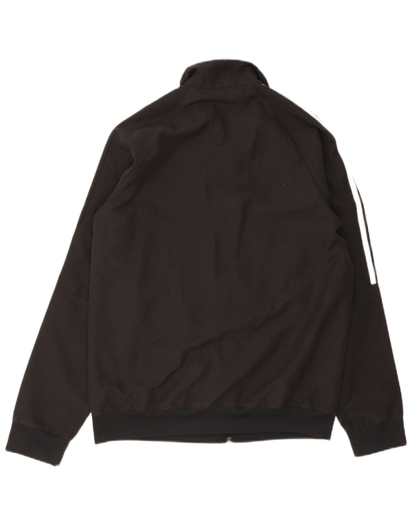 Giacca da ginnastica Adidas Climalite da uomo piccola in poliestere nero