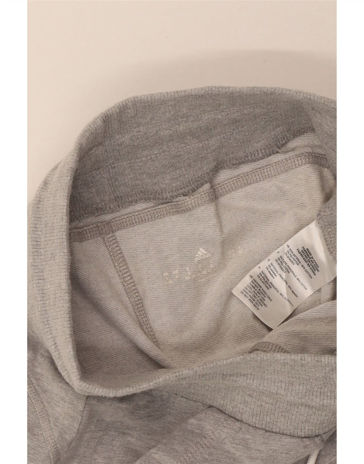 Pantaloni da tuta da donna Adidas UK 8/10 Piccolo poliestere screziato grigio