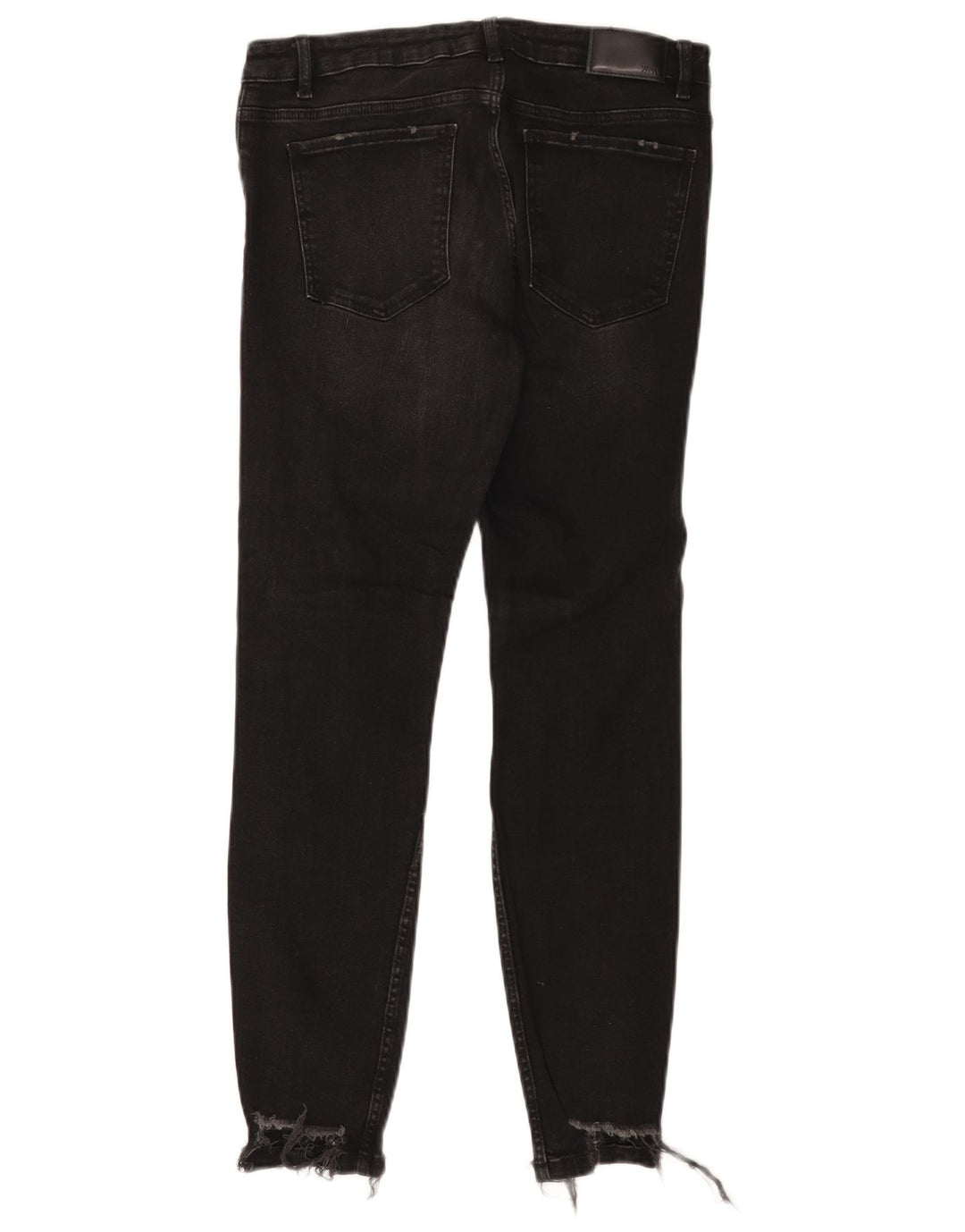 Jeans slim invecchiati da donna Zara EU 40 medio W30 L27 cotone nero