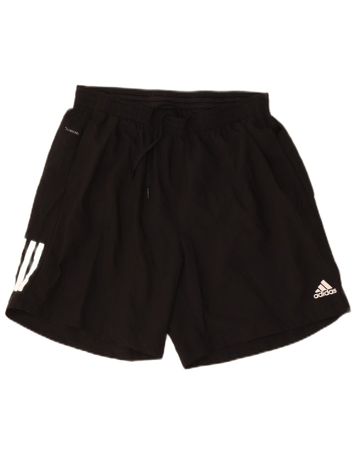 Pantaloncini sportivi Adidas Climacool da uomo grandi in poliestere nero