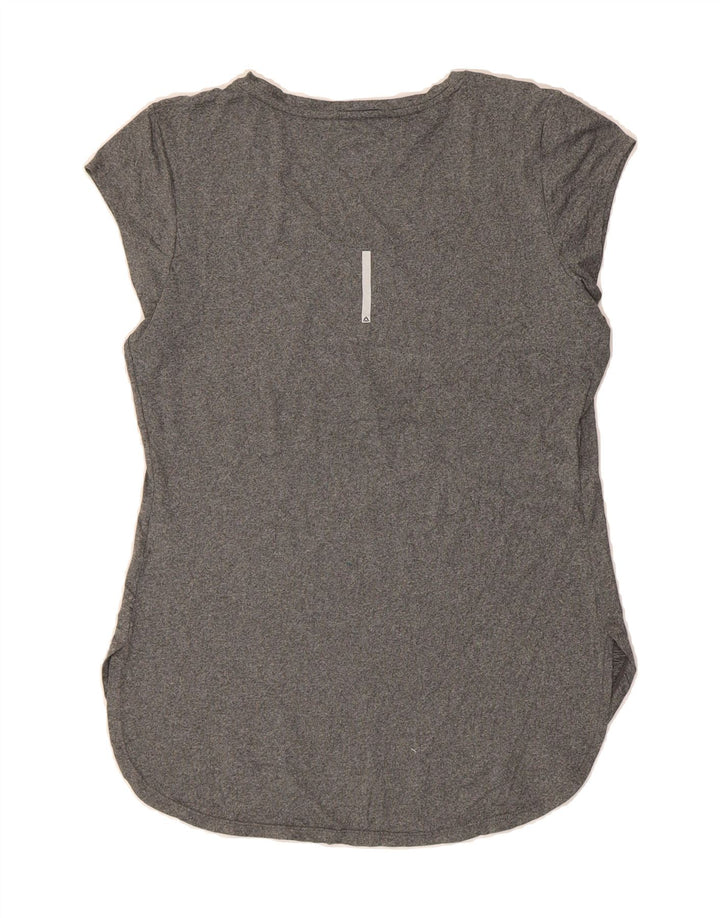 REEBOK Womens T-Shirt Top UK 14 Medium Grey Vintage Reebok and Second-Hand Reebok from Messina Hembry 