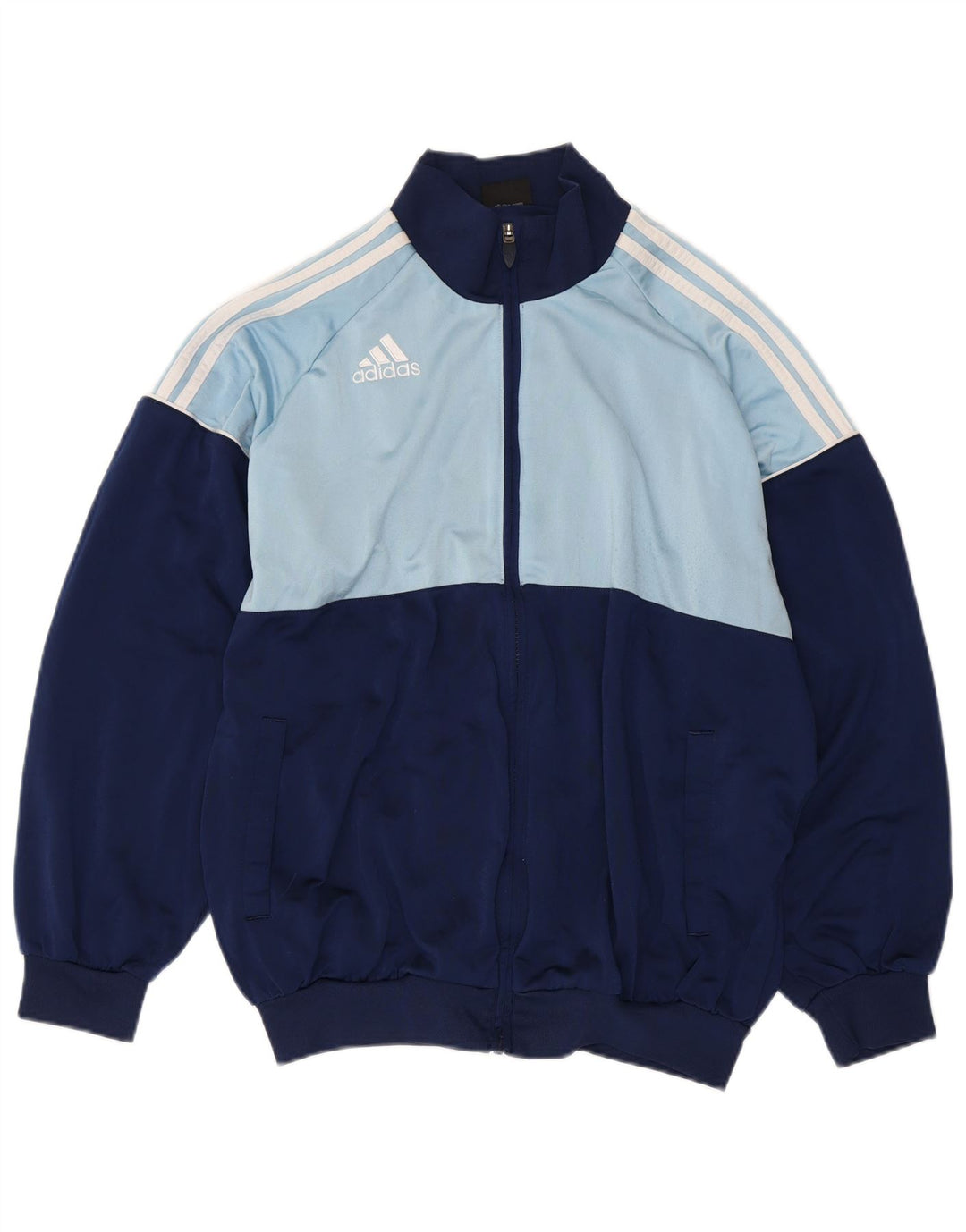 Tuta intera da uomo ADIDAS UK 40/42 Poliestere color block medio blu navy