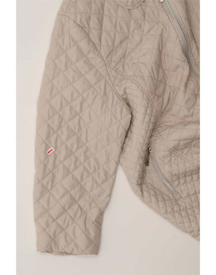 PACO Womens Quilted Jacket UK 22 3XL Beige Polyester Vintage Paco and Second-Hand Paco from Messina Hembry 