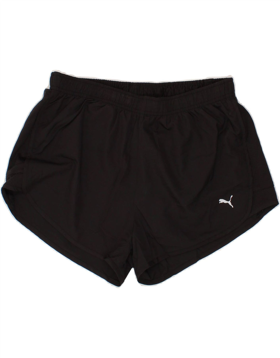 PUMA Womens Sport Shorts UK 14 Large  Black Polyester Vintage Puma and Second-Hand Puma from Messina Hembry 