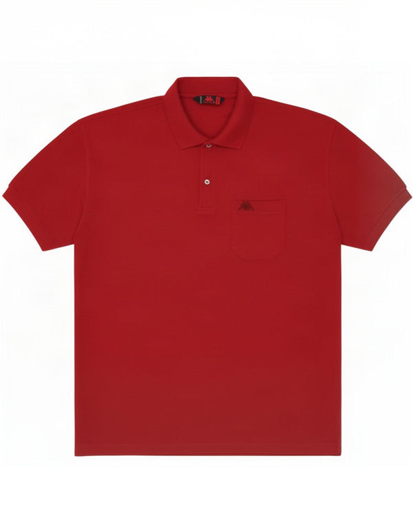 Kappa Mens Polo Shirt 2XL Red Cotton