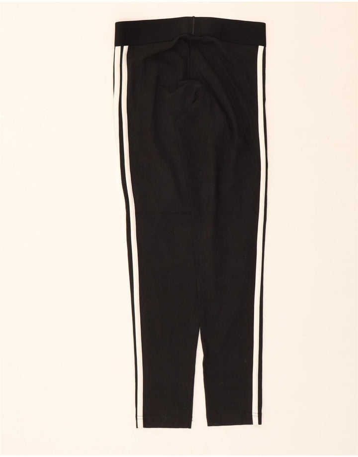 ADIDAS Womens Leggings UK 8/10 Small  Black Cotton Vintage Adidas and Second-Hand Adidas from Messina Hembry 