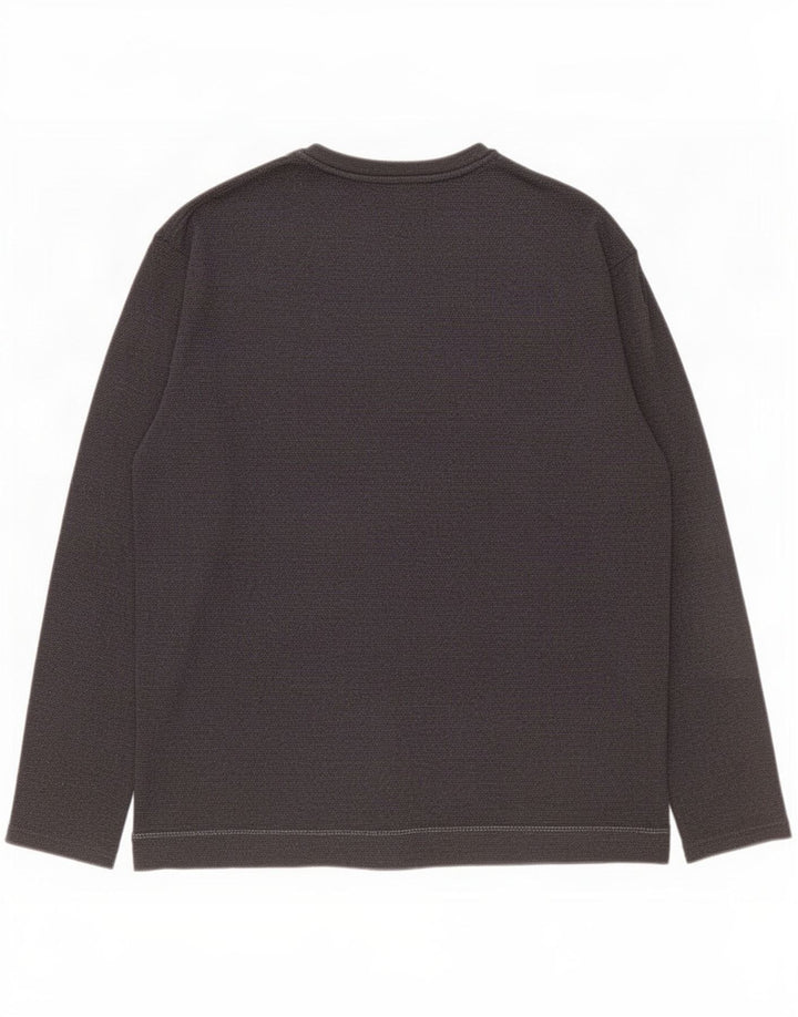 Top Zara da uomo a maniche lunghe grigio medio chiazzato