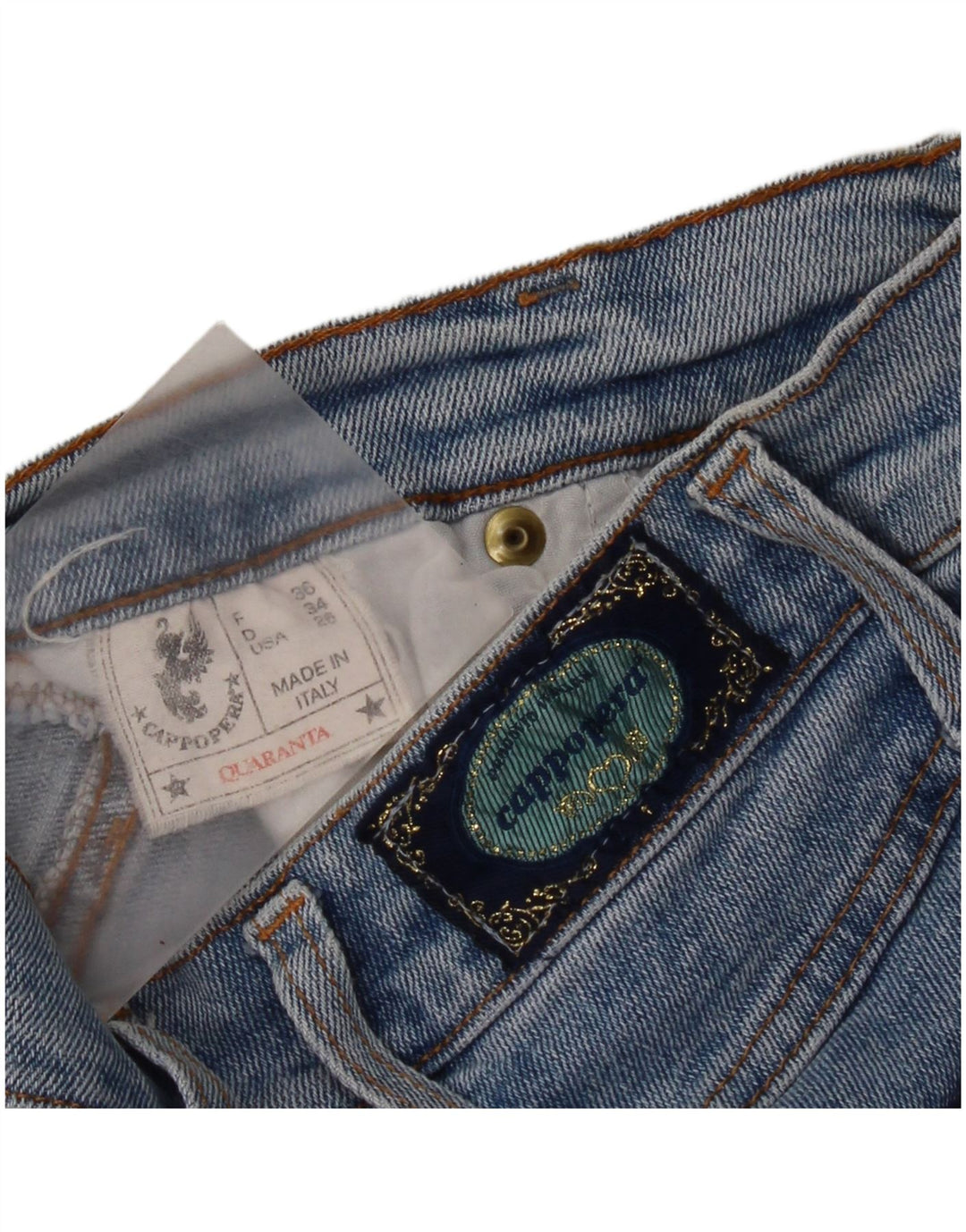 Jeans slim da donna Cappopera W26 L25 cotone blu