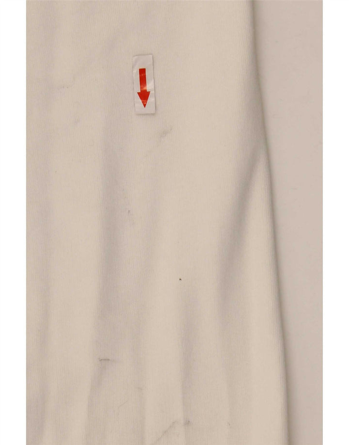 Maglione con cappuccio e zip da uomo Champion 2XL cotone bianco