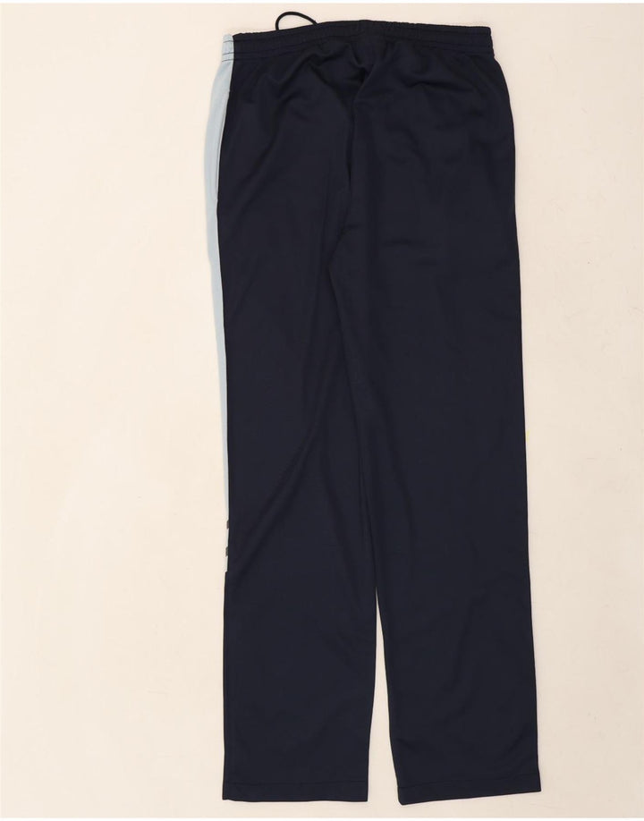 ASICS Mens Tracksuit Trousers Large  Navy Blue Colourblock Polyester Vintage Asics and Second-Hand Asics from Messina Hembry 