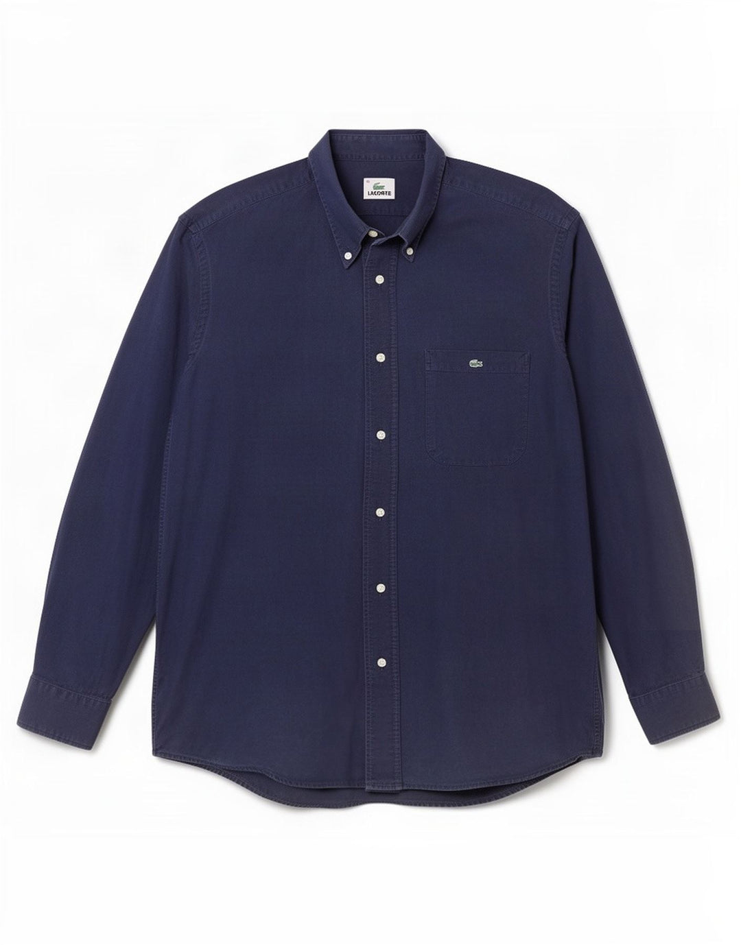 Camicia da uomo Lacoste taglia 40 media cotone blu navy