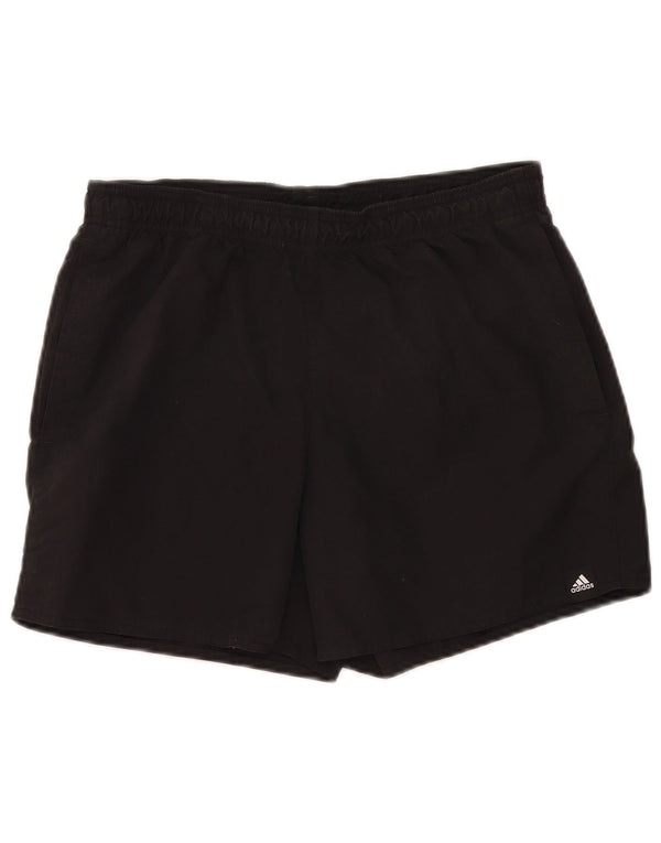 Pantaloncini sportivi da uomo Adidas medi in nylon nero