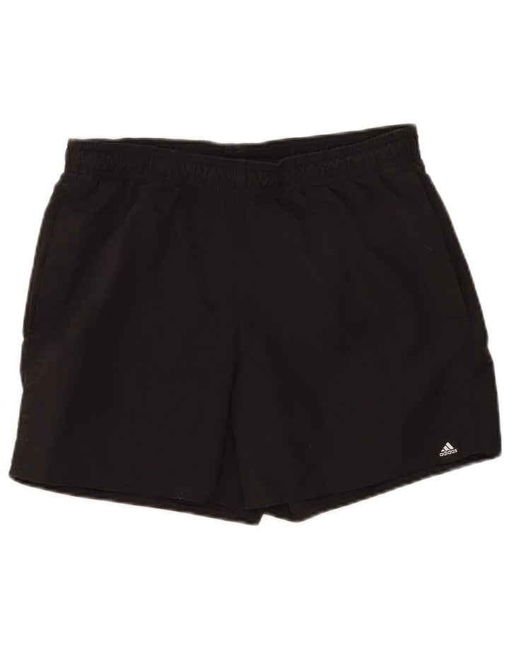 Pantaloncini sportivi da uomo Adidas medi in nylon nero
