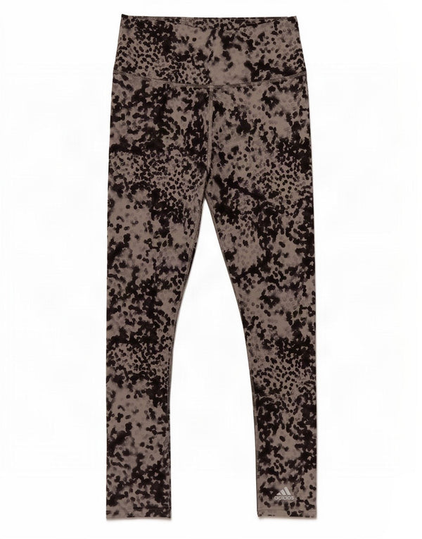 Leggings Adidas Climalite da donna UK 4/6 XS poliestere maculato grigio