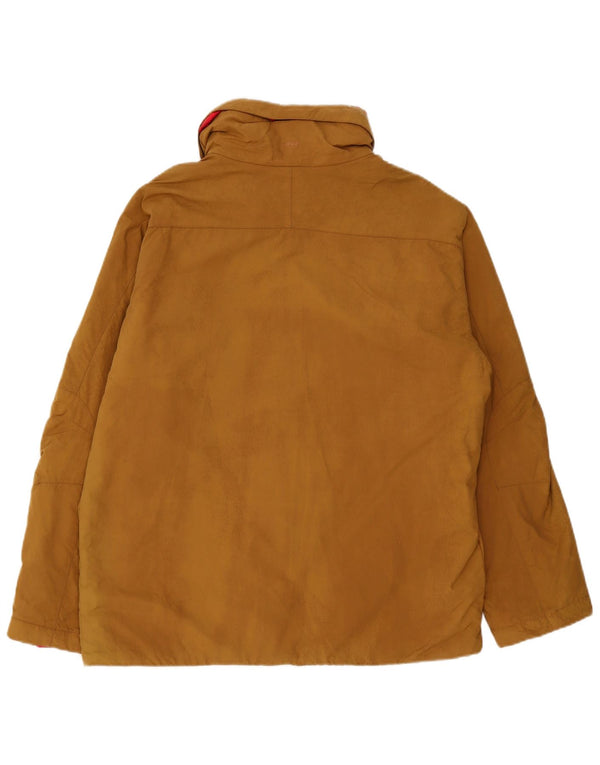 Giacca a vento vintage da uomo IT 50 Large Beige in poliammide