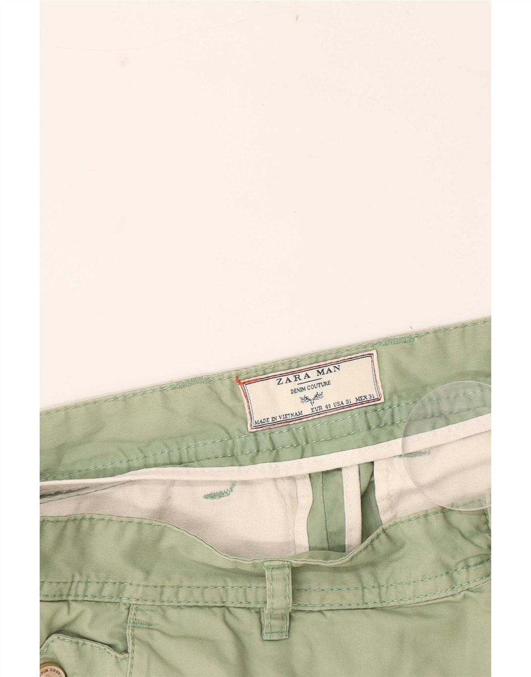 Pantaloncini chino da uomo Zara EU 40 medi W31 verdi