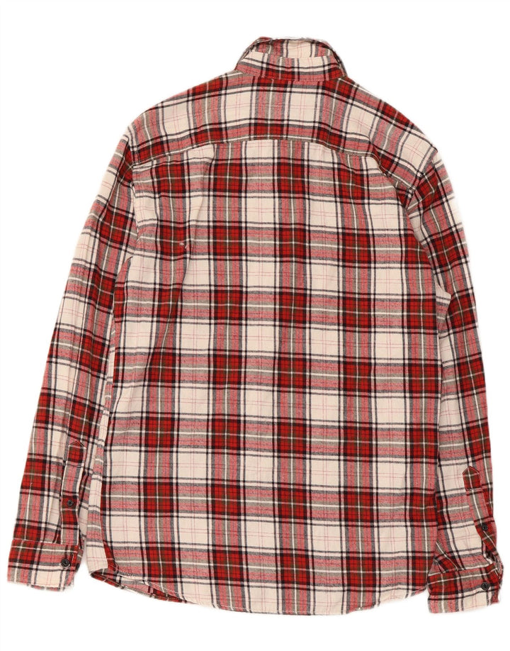 Camicia da uomo in flanella Jack & Jones in cotone a quadri rossi medi