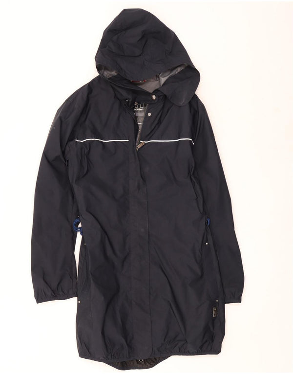 Impermeabile con cappuccio da donna Helly Hansen UK 16 grande poliestere nero