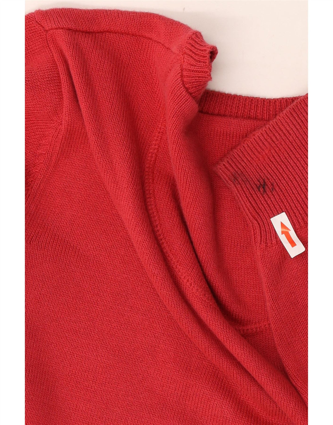 Marks & Spencer Maglione da uomo con scollo a barca blu Harbour piccolo in cotone rosso