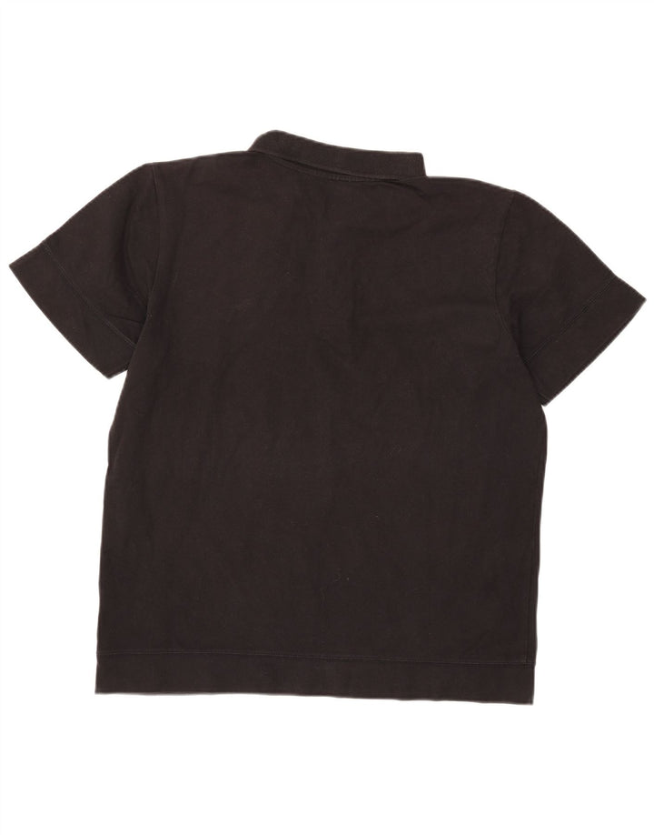 Polo Puma da uomo in cotone nero medio