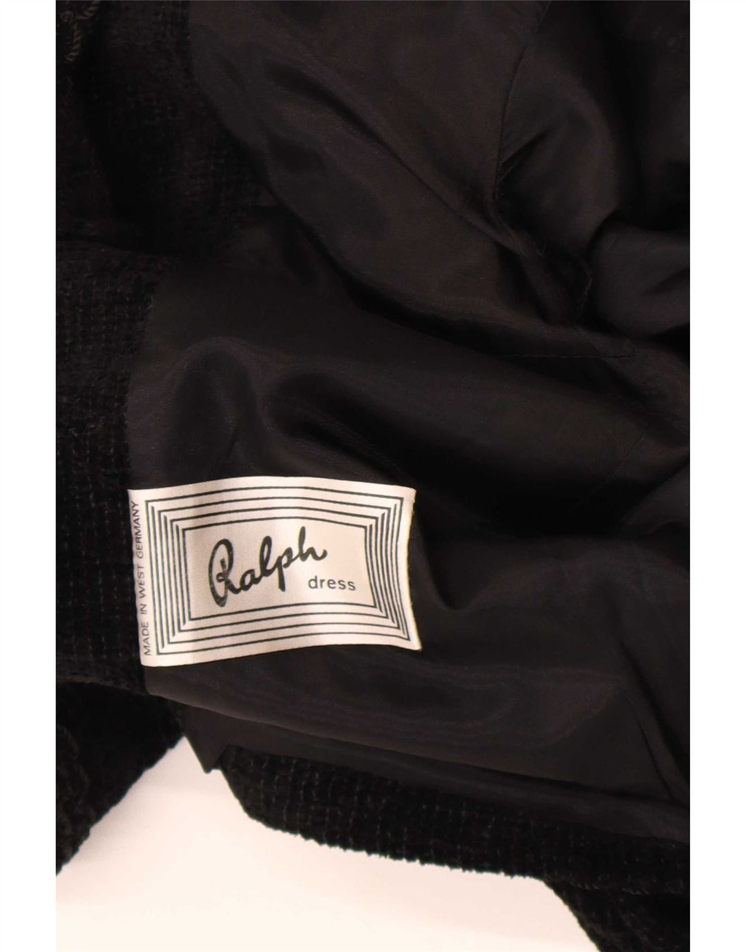 Giacca blazer doppiopetto da donna Ralph UK 8 piccola nera