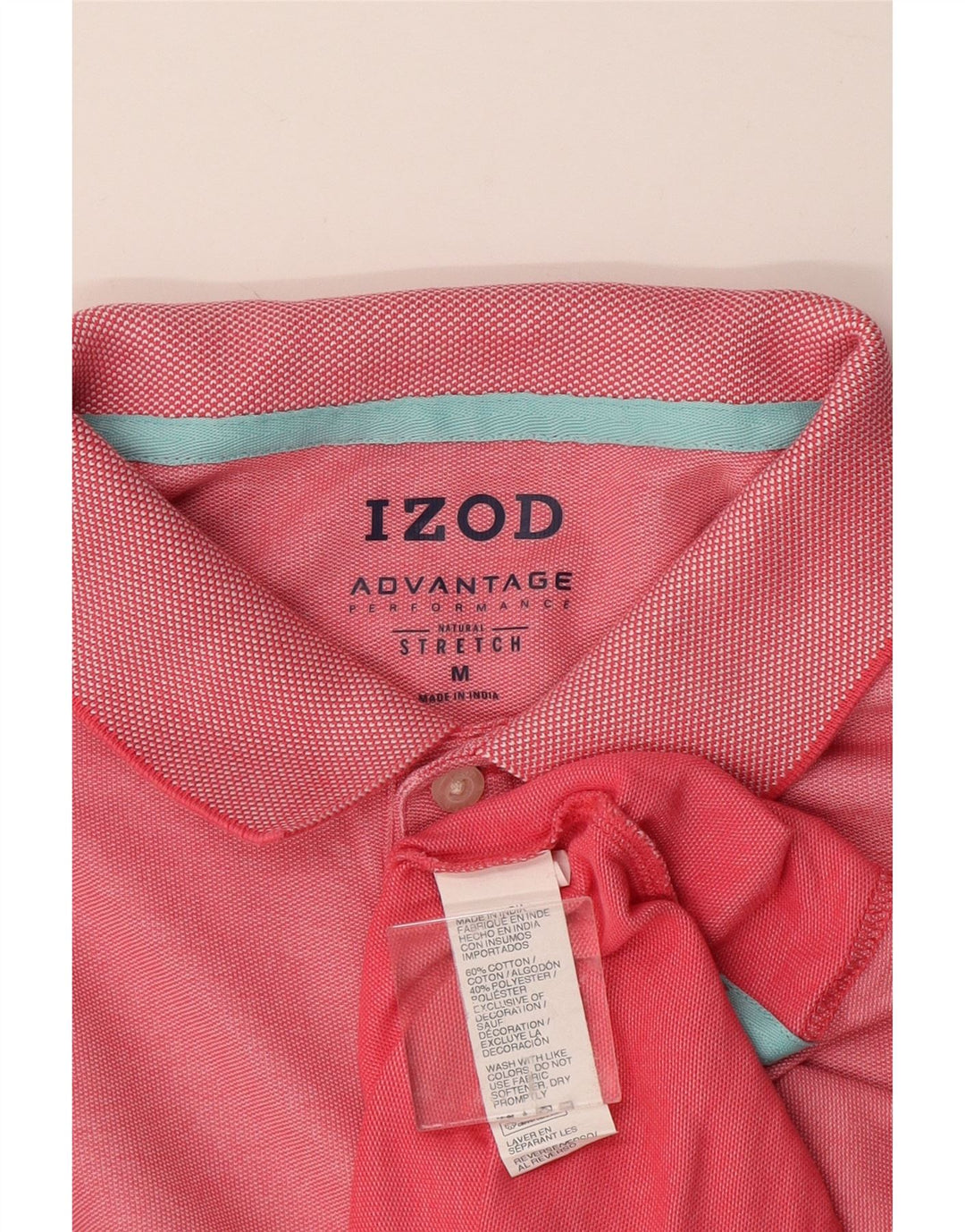 Polo da uomo IZOD in cotone rosa medio