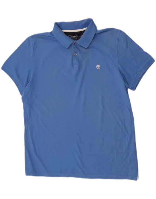 Polo Timberland da uomo slim fit XL in cotone blu