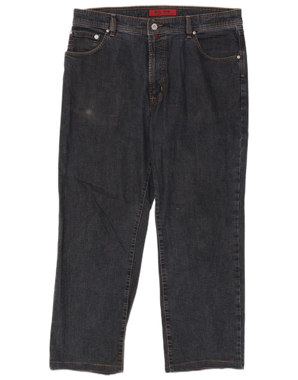 Jeans dritti Dijon da uomo Pierre Cardin W38 L27 cotone blu navy
