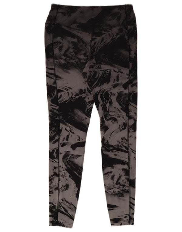 Leggings Dri Fit da donna NIKE UK 14 Large Grigio Tie Dye Nylon