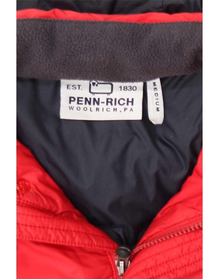 Giacca imbottita con cappuccio Penn-Rich da uomo Woolrich UK 38 nylon rosso medio