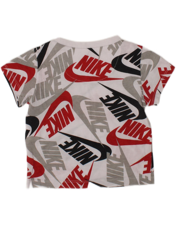 NIKE Baby Boys Graphic T-Shirt Top 9-12 Months White Cotton