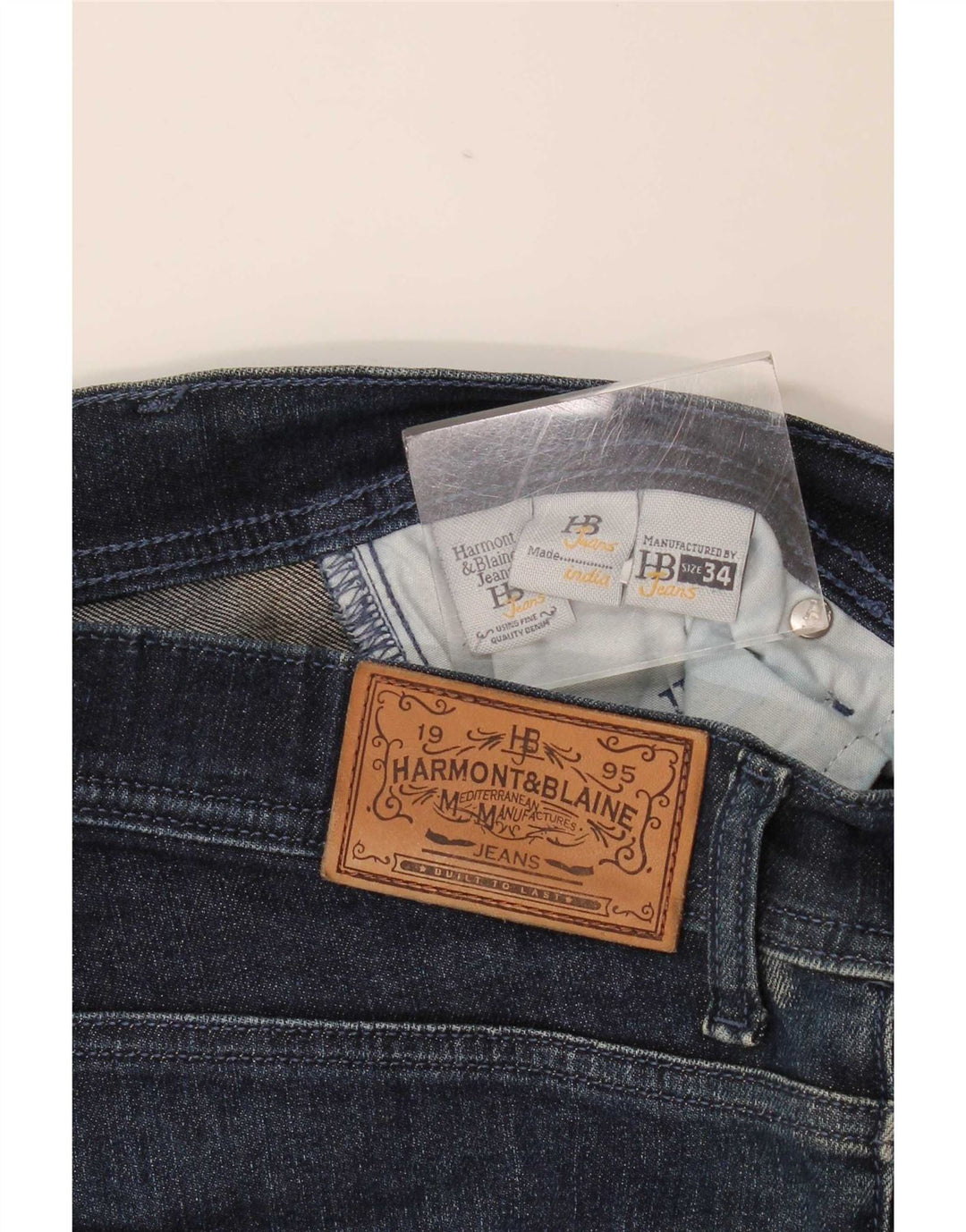 Jeans slim da uomo Harmont & Blaine W34 L29 cotone blu navy