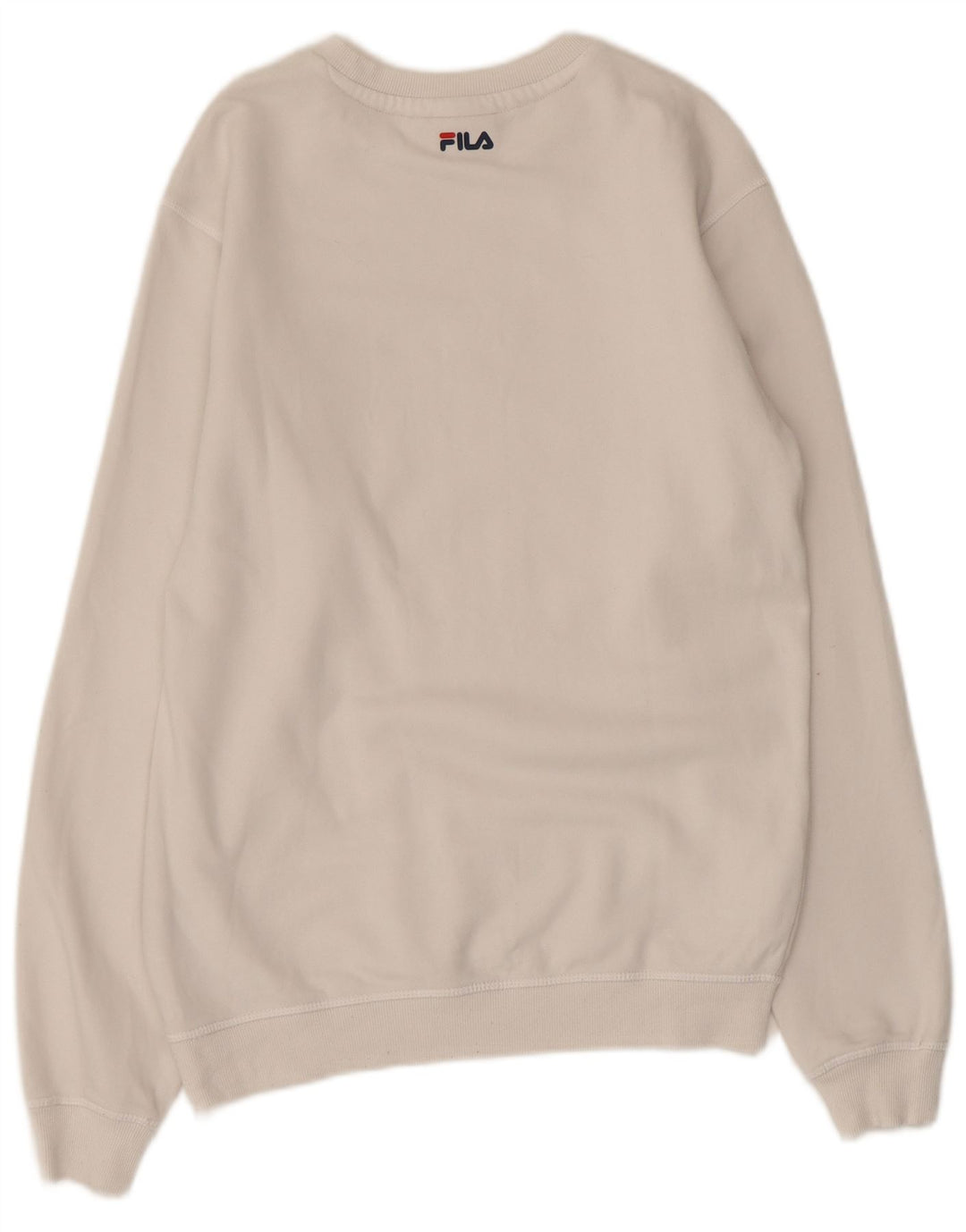 Felpa grafica da uomo FILA Maglione XS Cotone bianco
