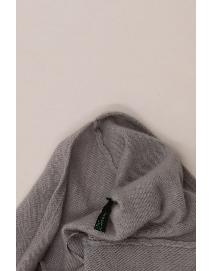 BENETTON Womens Jumper Dress UK 14 Medium Grey Vintage Benetton and Second-Hand Benetton from Messina Hembry 