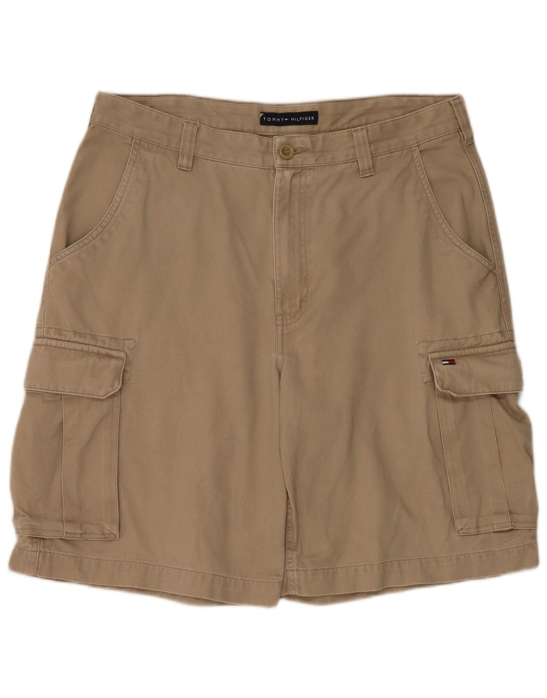 Pantaloncini cargo da uomo Tommy Hilfiger W33 cotone beige medio