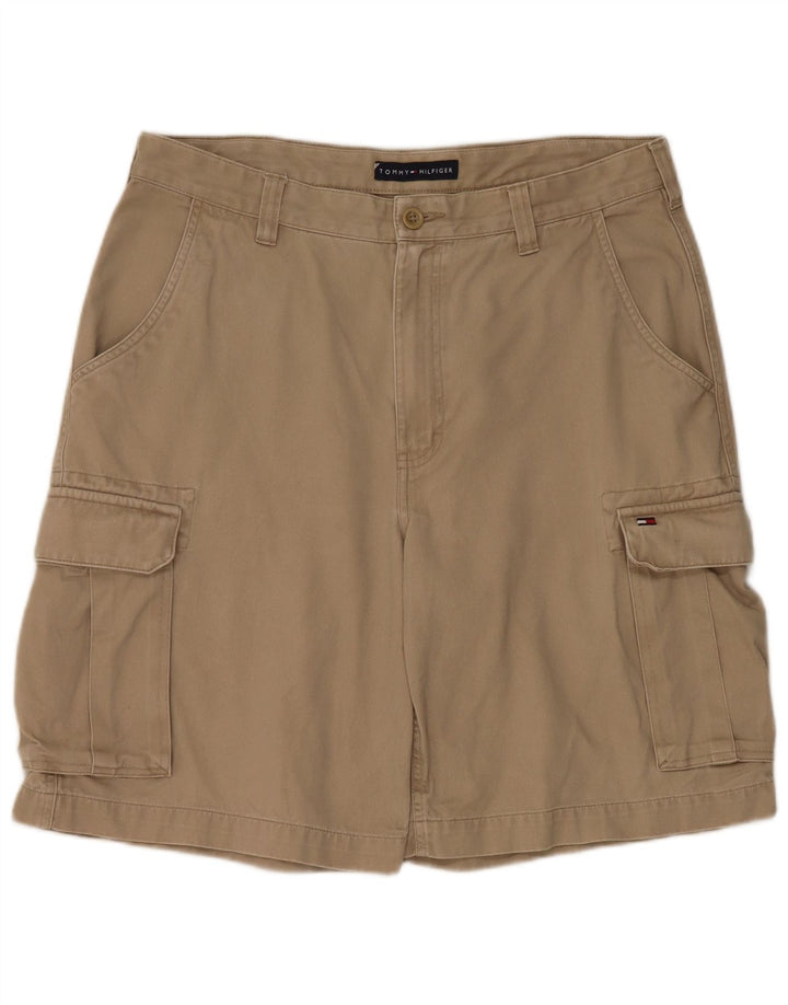 Pantaloncini cargo da uomo Tommy Hilfiger W33 cotone beige medio