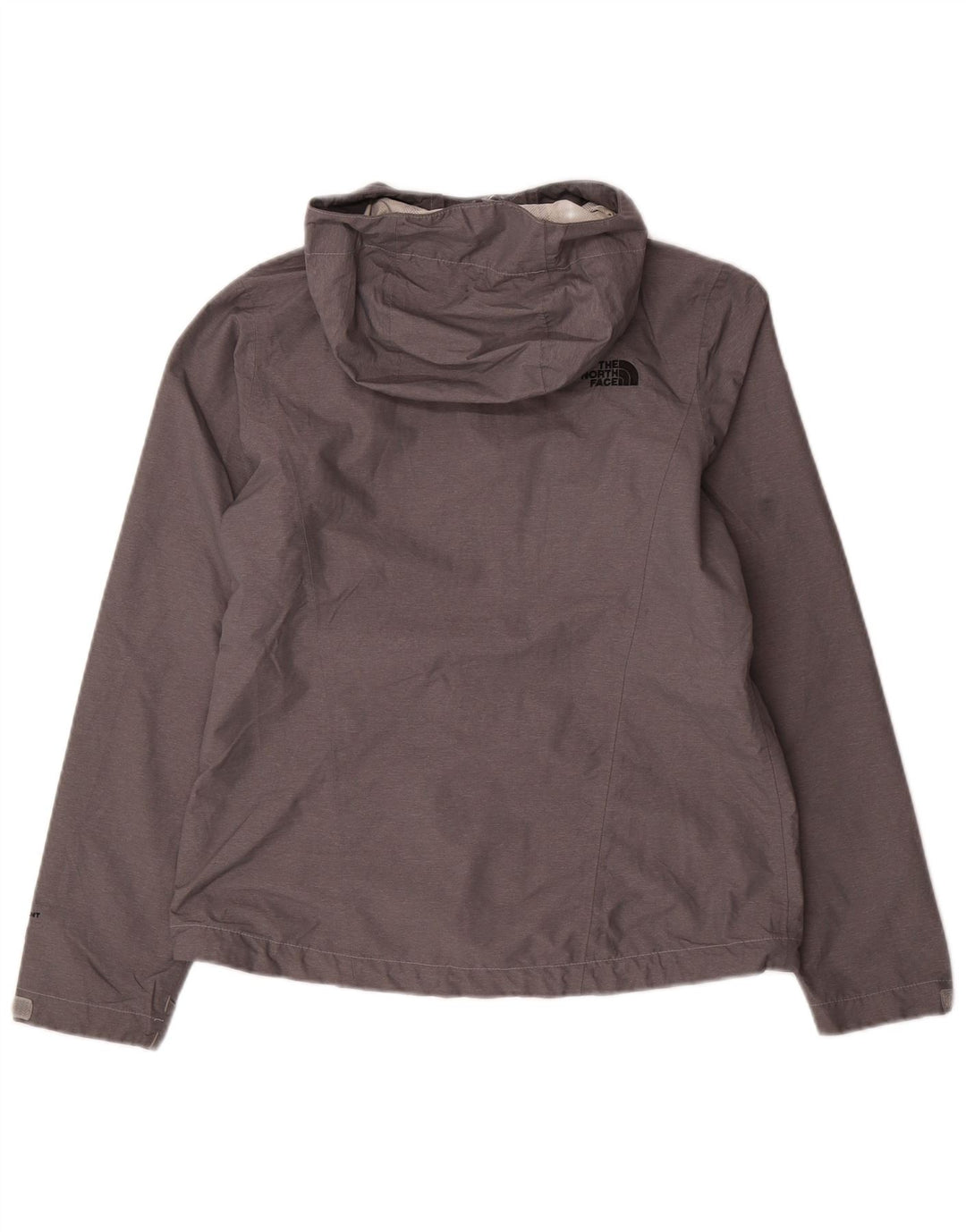 THE NORTH FACE Giacca antipioggia da donna con cappuccio Dryvent UK 10 piccola in nylon grigio