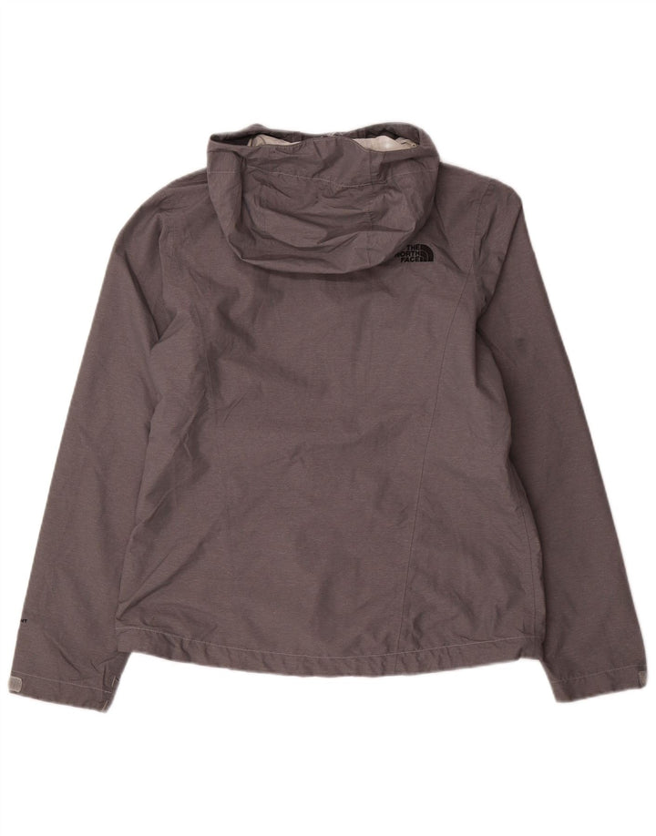 THE NORTH FACE Giacca antipioggia da donna con cappuccio Dryvent UK 10 piccola in nylon grigio