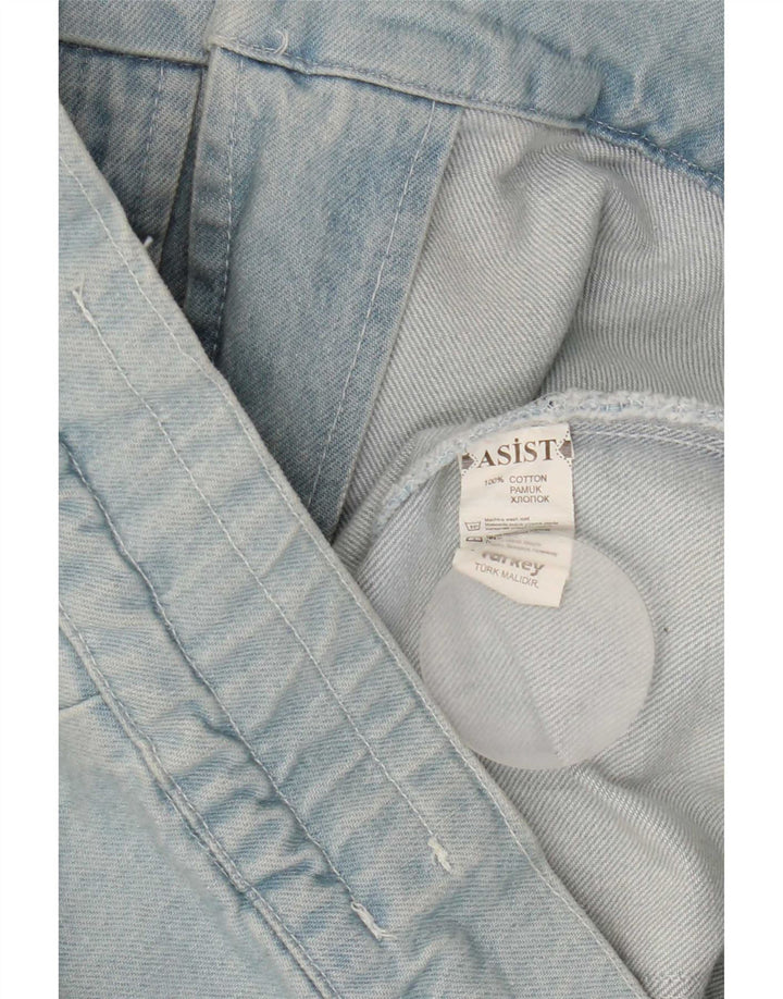 Giacca di jeans vintage da donna UK 14 grande cotone blu