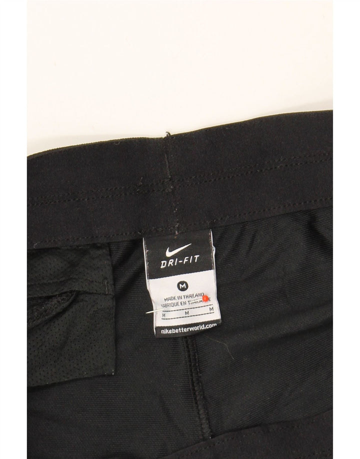 NIKE Womens Dri Fit Sport Shorts UK 14 Medium  Black Colourblock Polyester Vintage Nike and Second-Hand Nike from Messina Hembry 