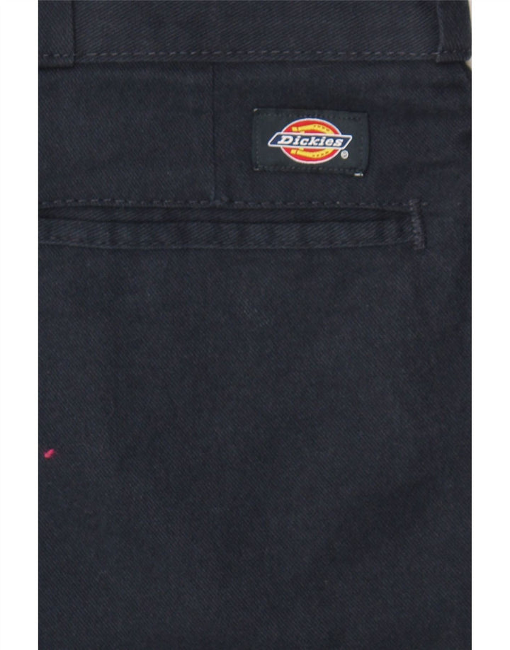 DICKIES Mens Slim Chino Trousers W42 L30 Navy Blue Polyester Vintage Dickies and Second-Hand Dickies from Messina Hembry 