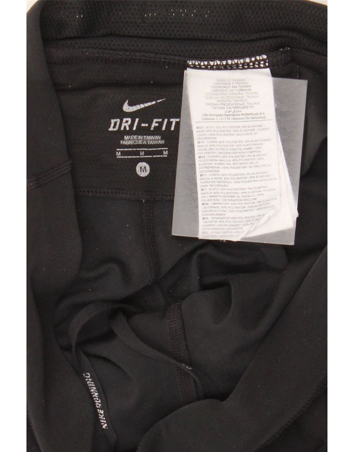 Leggings Nike Dri Fit Capri da donna UK 14 poliestere nero medio