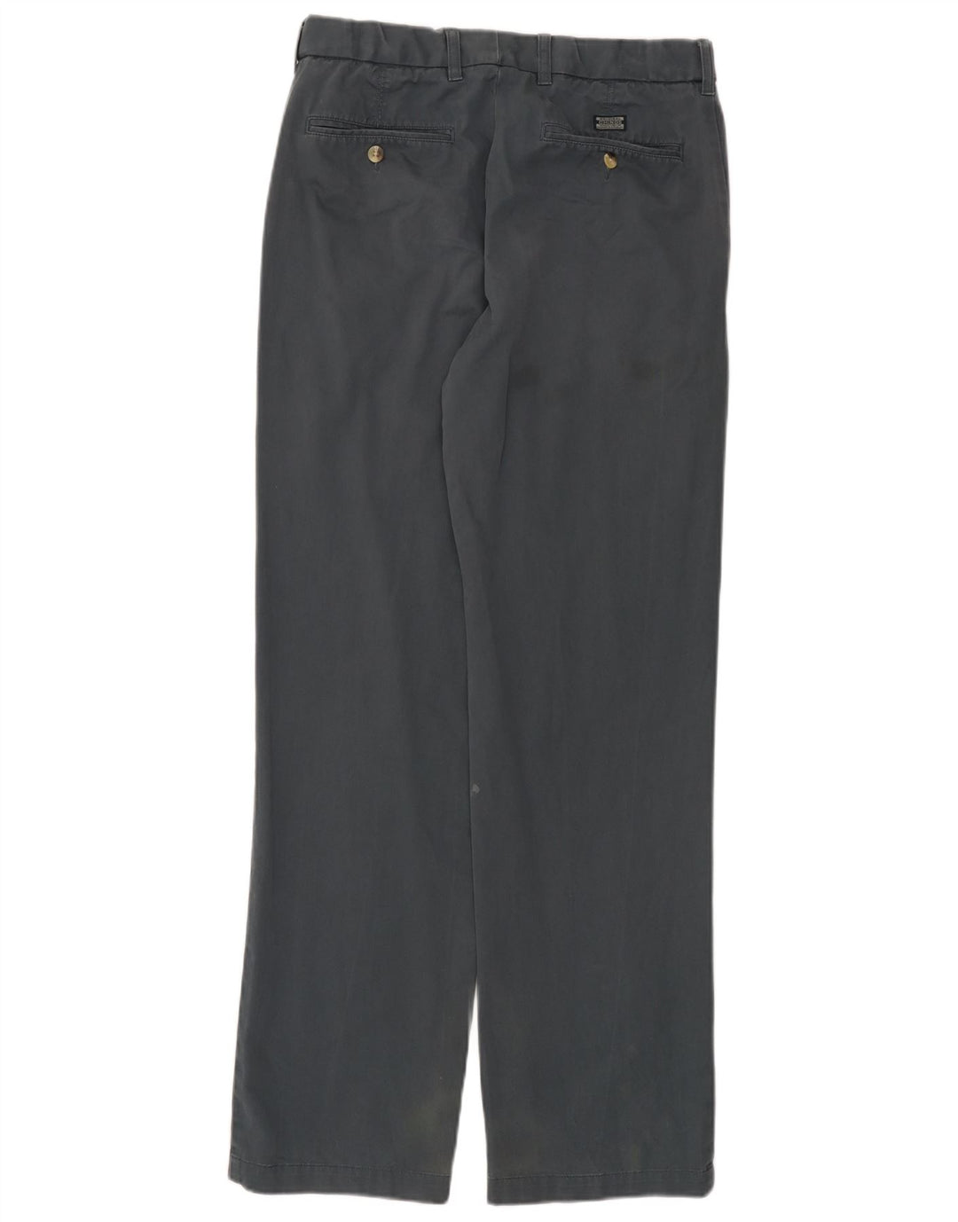 Pantaloni da abito dritti da uomo Marks & Spencer W32 L33 in cotone grigio