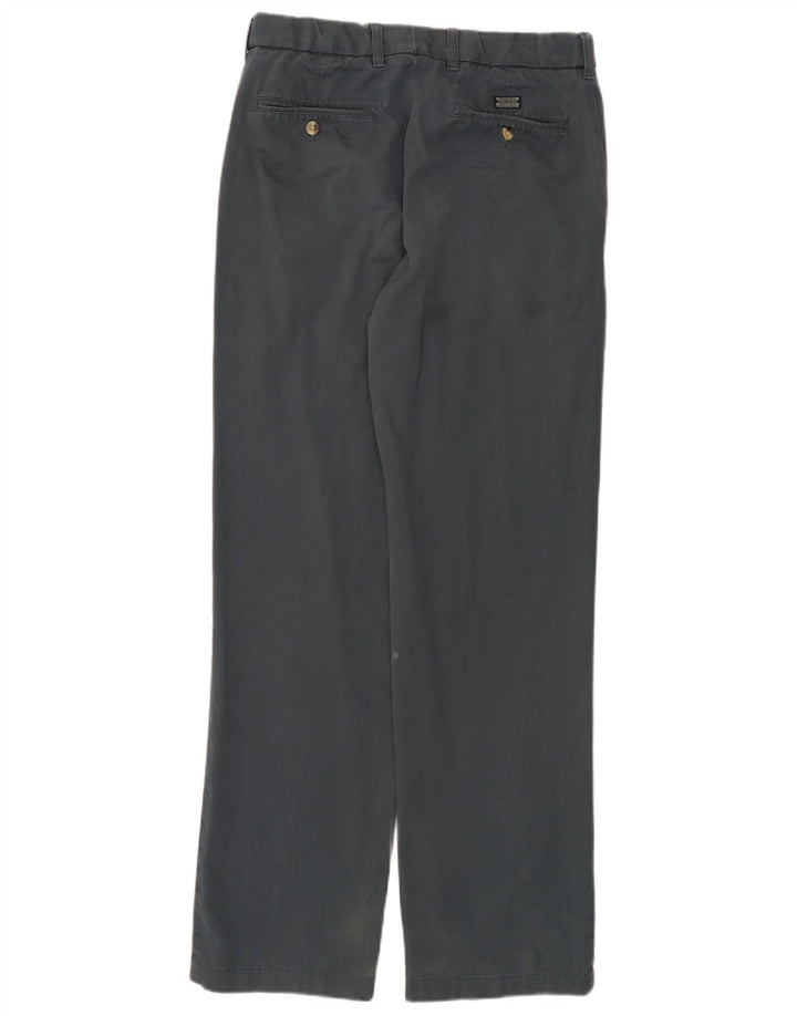 Pantaloni da abito dritti da uomo Marks & Spencer W32 L33 in cotone grigio