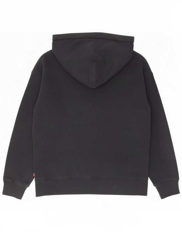 Levi's Felpa con cappuccio oversize con grafica da donna UK 6 XS Cotone nero