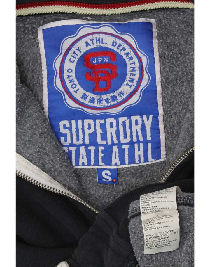 Felpa grafica da uomo SUPERDRY, piccola, in cotone blu navy