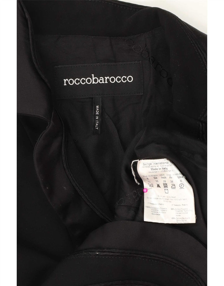 Giacca Blazer a 2 Bottoni da Donna Roccobarocco IT 42 Medio Nero Poliestere