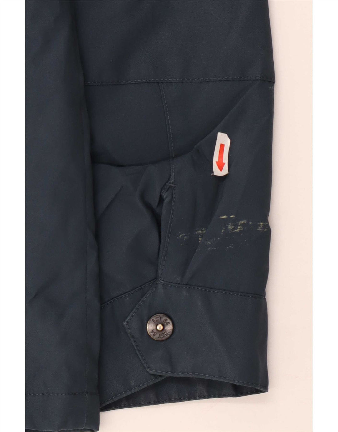 Giacca a vento con cappuccio da uomo Marks & Spencer UK 38 Poliestere blu medio