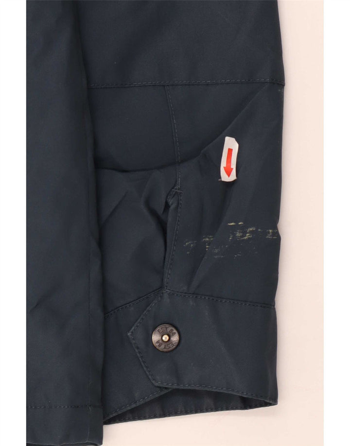 Giacca a vento con cappuccio da uomo Marks & Spencer UK 38 Poliestere blu medio